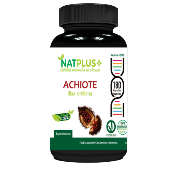 Achiote 180 cápsulas vegetales 450mg