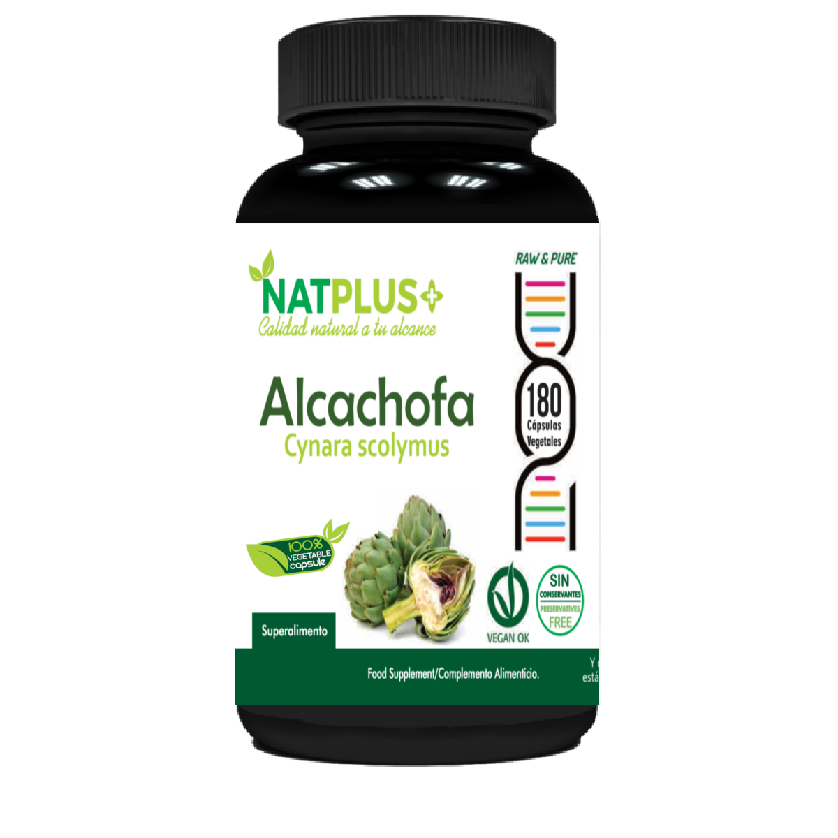 Alcachofa 180 cápsulas vegetales 500mg