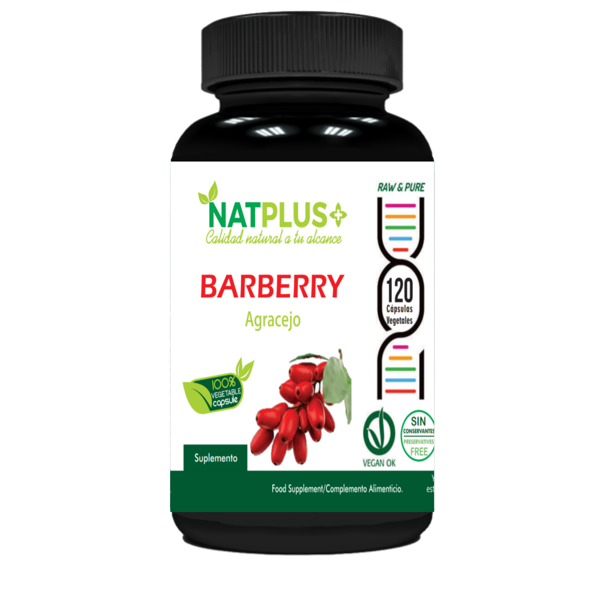 Barberry 120 cápsulas vegetales 450mg