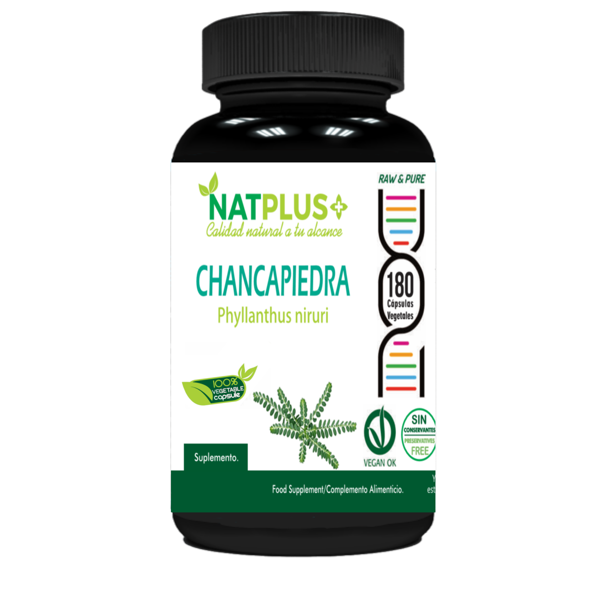 Chancapiedra 180 cápsulas vegetales 500mg