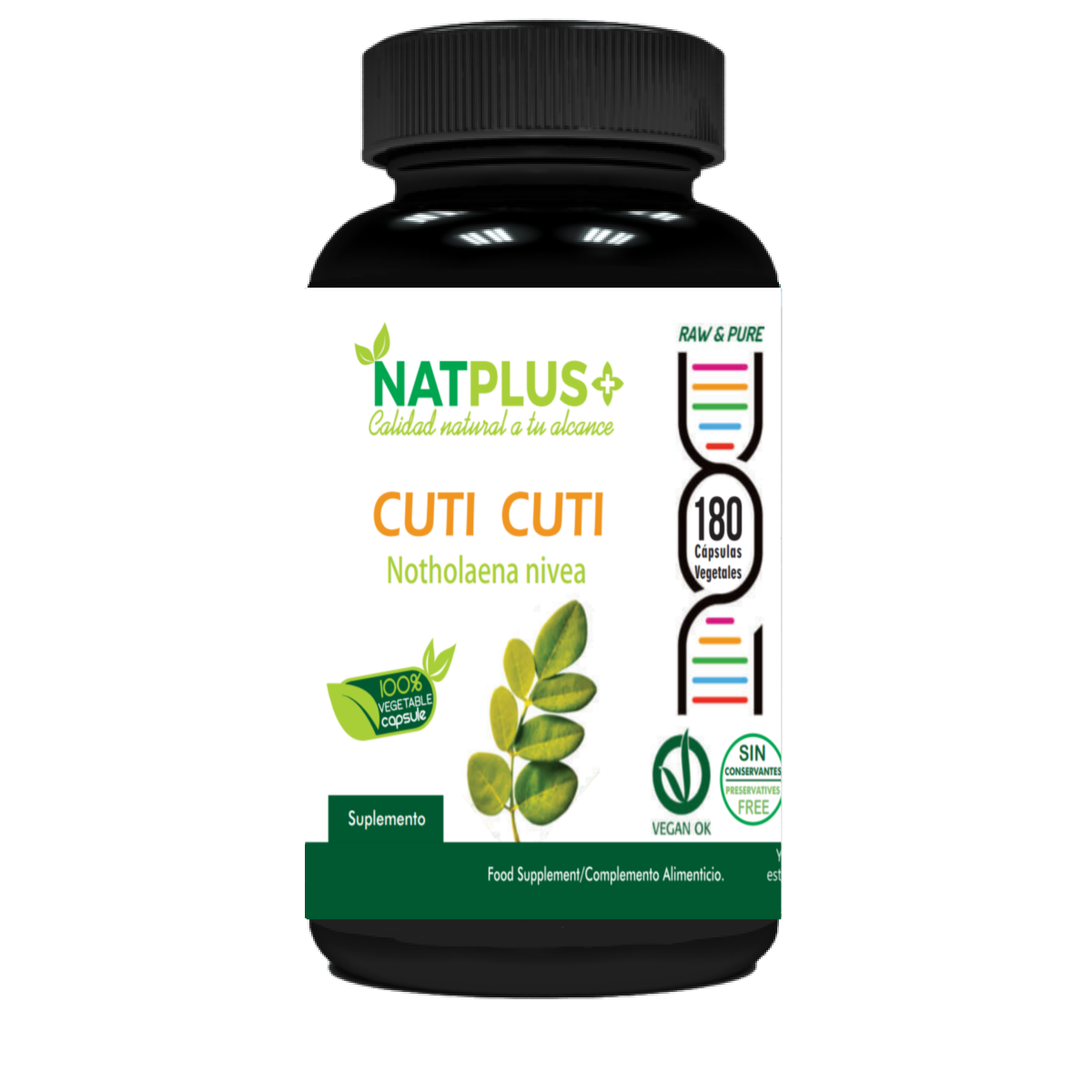 Cuti Cuti 180 cápsulas vegetales 450mg