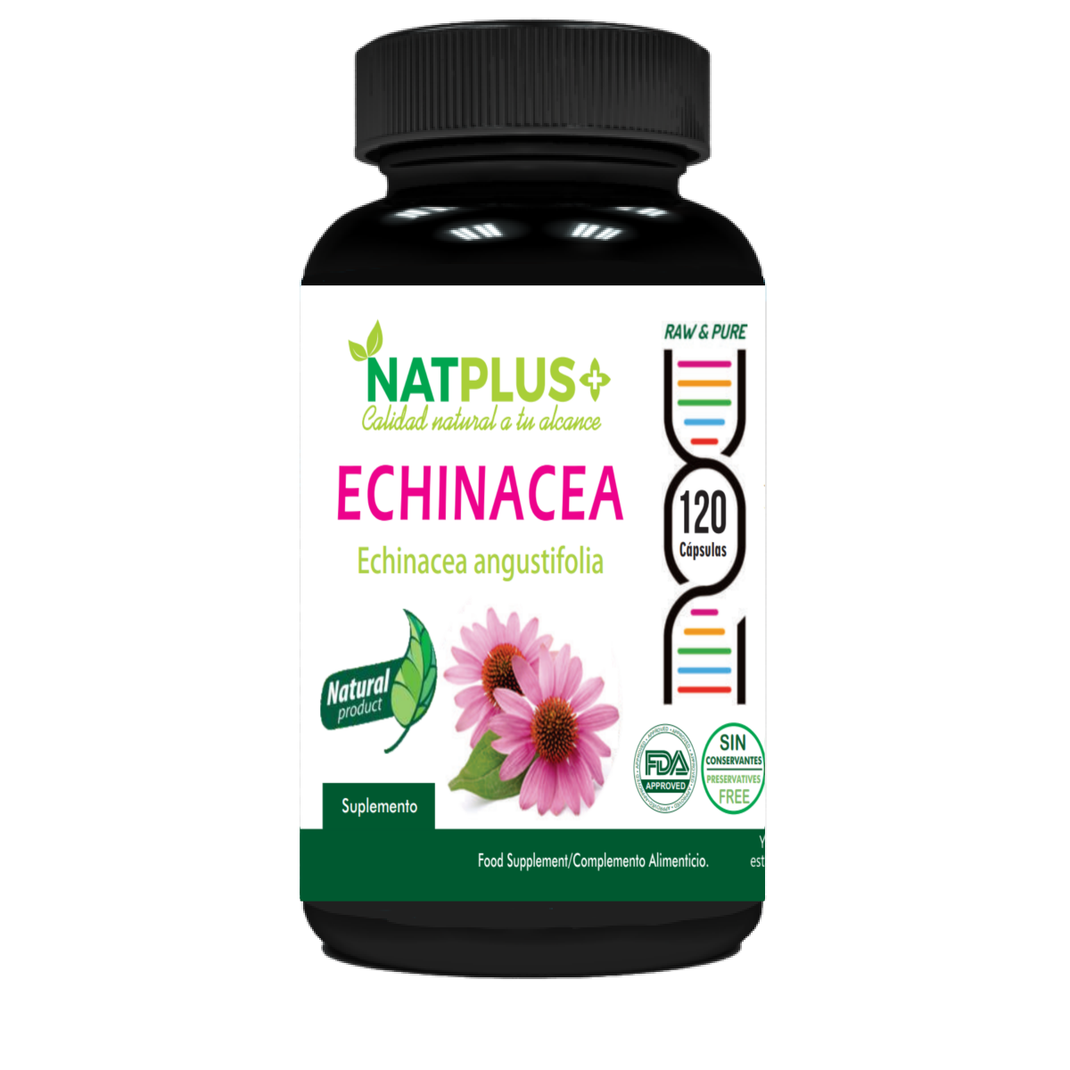 Echinacea (equinacea) 120 Cápsulas De 400mg