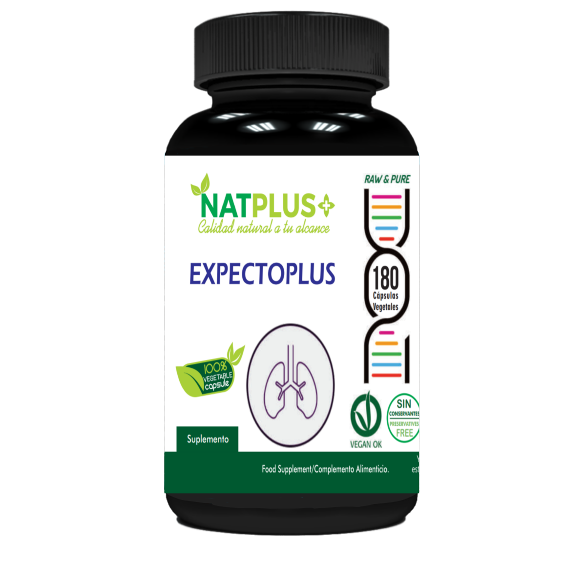 Expectoplus 180 cápsulas vegetales 450mg