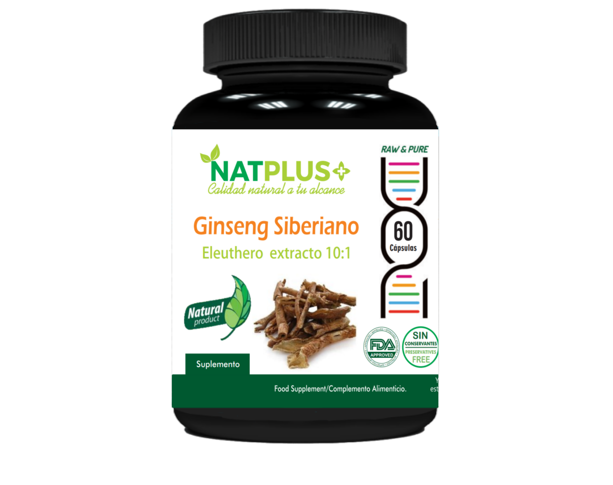 Ginseng Siberiano (extracto 10:1) 60 Cápsulas de 300mg