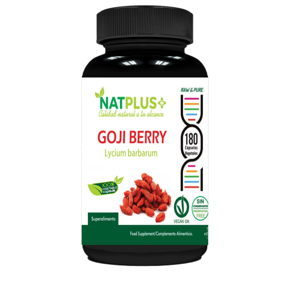 Goji 180 cápsulas vegetales 500mg