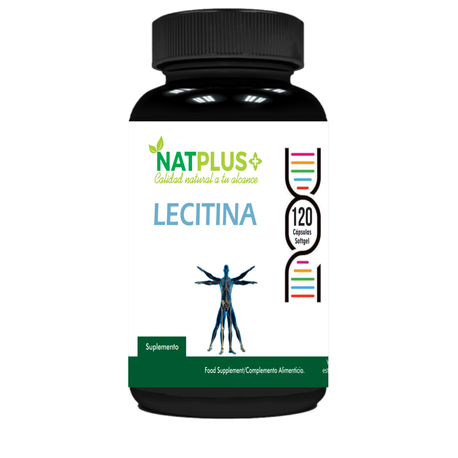 Lecitina De Soya 120 Capsulas Softgel 1200 Mg