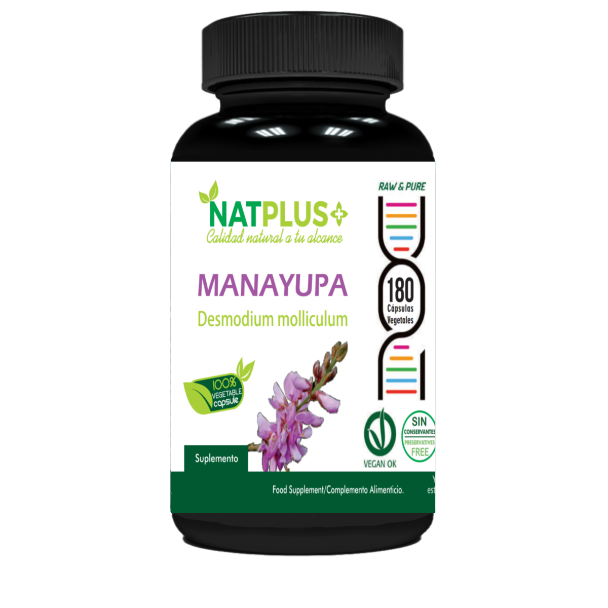 Manayupa 180 cápsulas vegetales 450mg