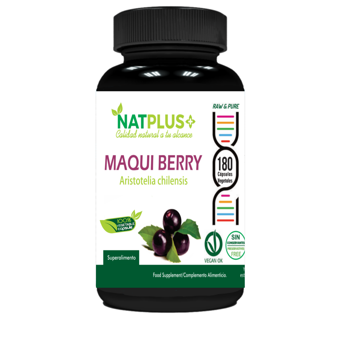 Maqui Berry 180 cápsulas veggie 500mg