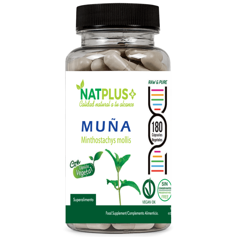 Muña 180 cápsulas vegetales 450mg