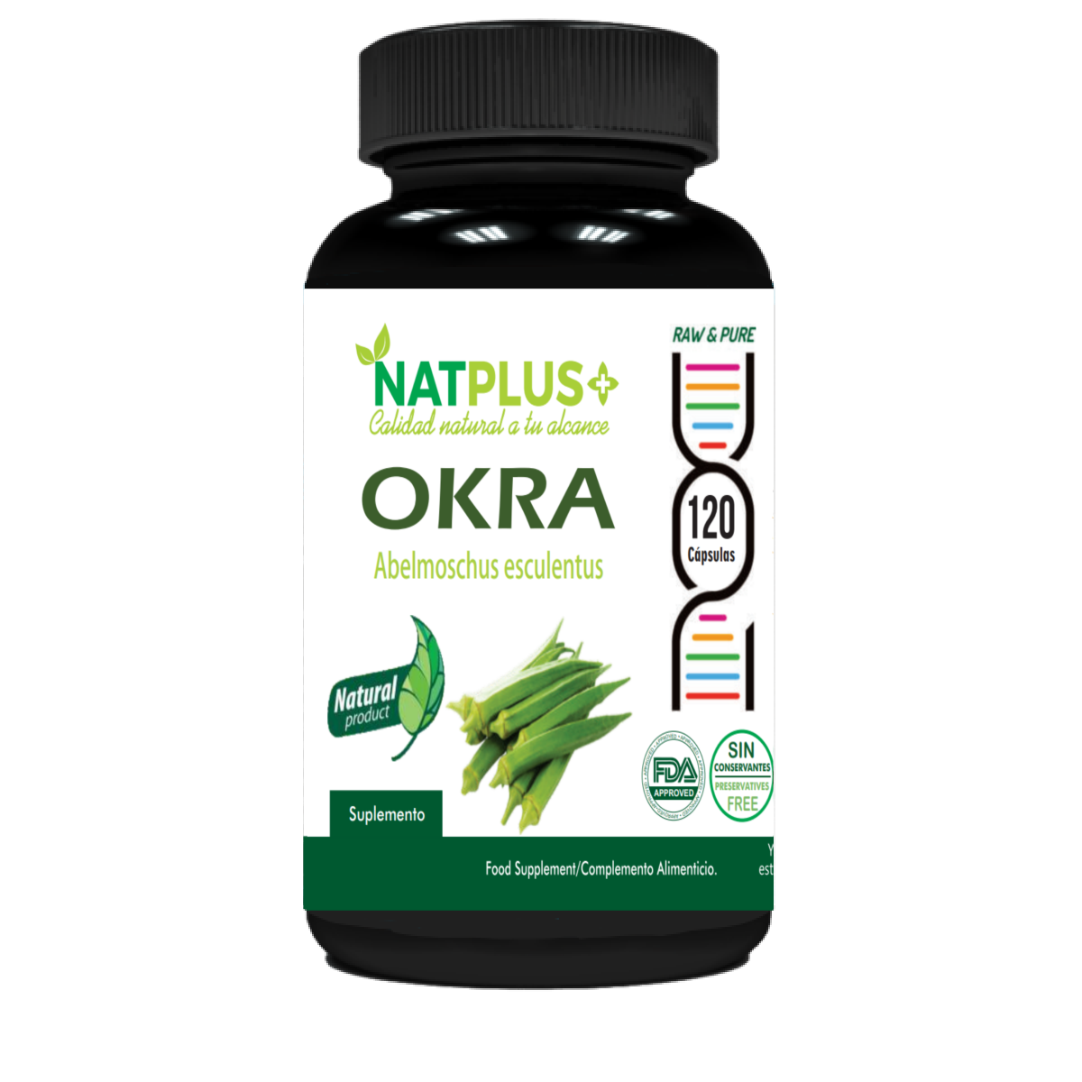 Okra 120 Cápsulas de 350mg