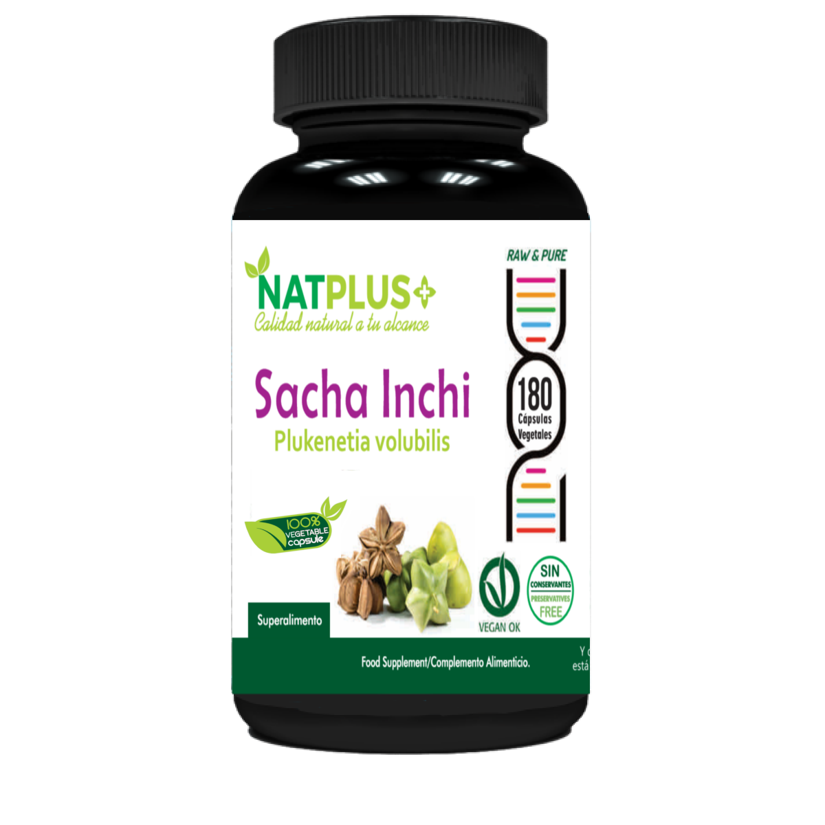 Sacha Inchi 180 cápsulas vegetales 500mg