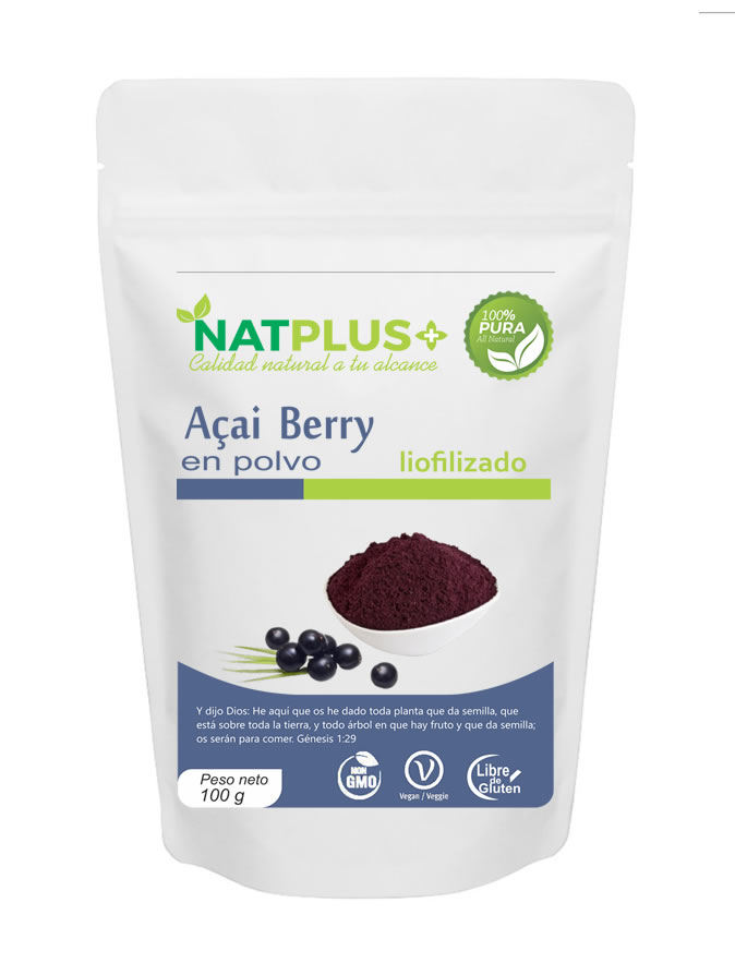 Acaí­ Berry liofilizado en polvo x 100gr.