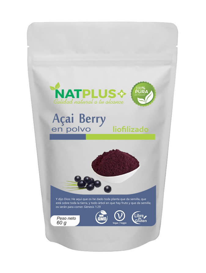 Acai Berry en polvo liofilizado 60 g