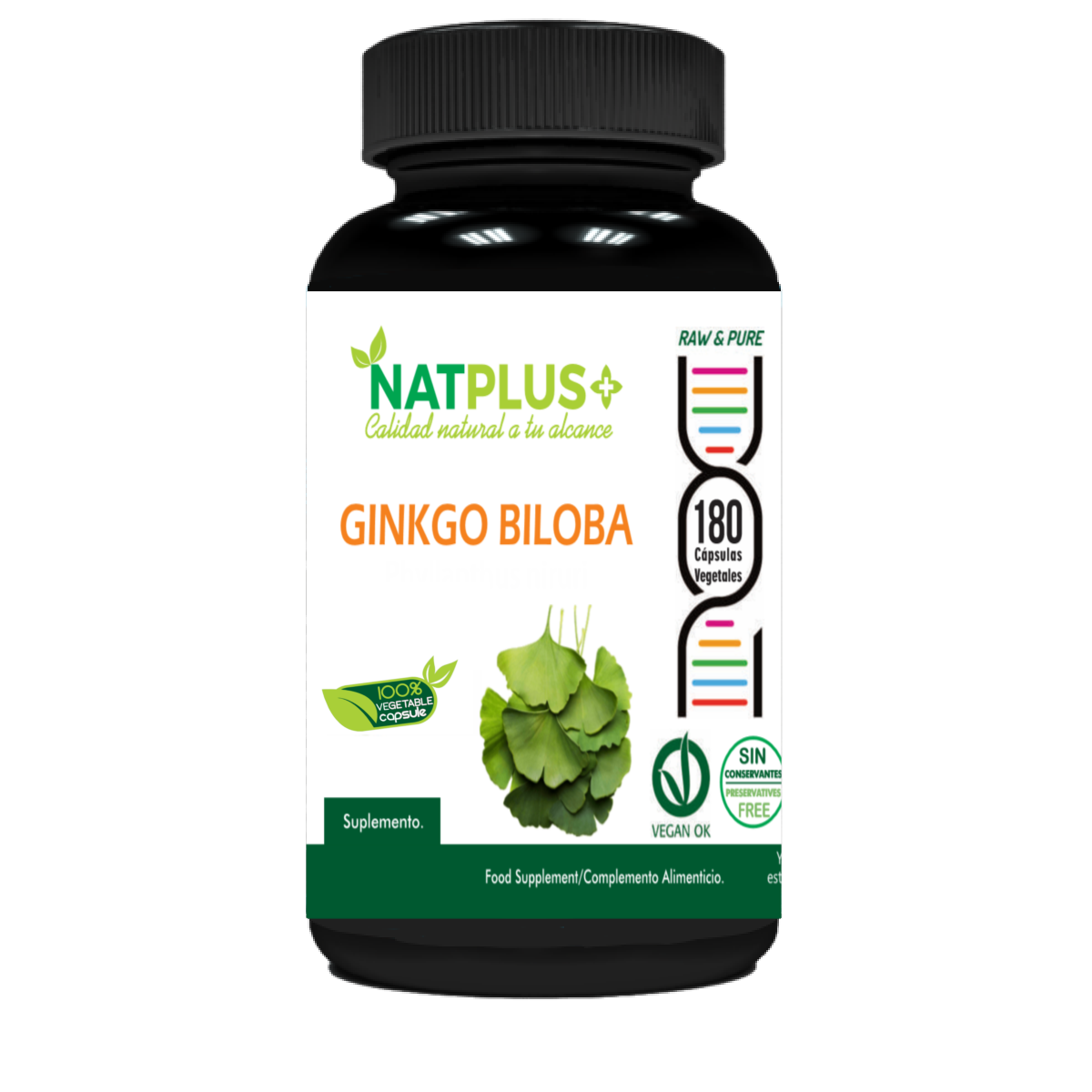 Ginkgo Biloba 180 cápsulas vegetales 500mg