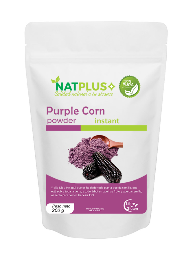 Purple Corn (Maiz morado) en polvo instantáneo x 200gr