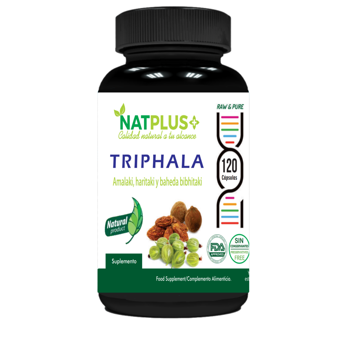 Triphala 120 Cápsulas de 450mg