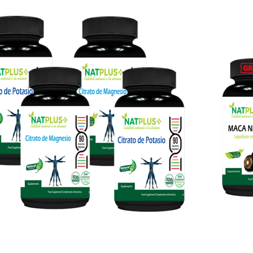2 Citrato De Magnesio 180 Cap + 2 Citrato De Potasio 180 Cap