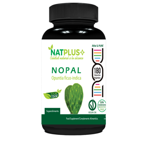 Nopal 180 cápsulas vegetales 450mg