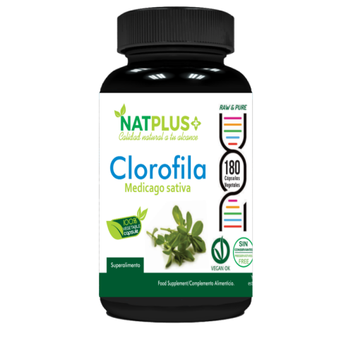 clorofila de alfalfa 180 cápsulas 400mg