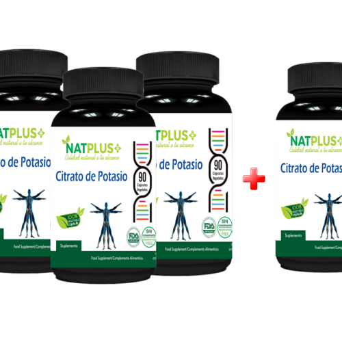 Citrato De Potasio Capsulas X 3 Frascos (pack) + cortesia