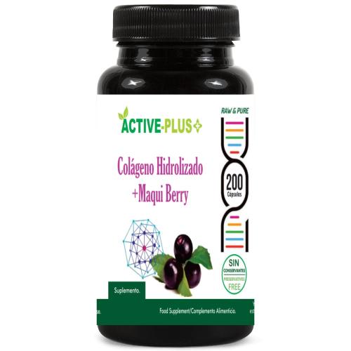 Colágeno Hidrolizado + Maqui 200 cápsulas de 500mg