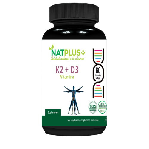 Vitamina K2 + D3 5000ui 60 Cápsulas Softgel