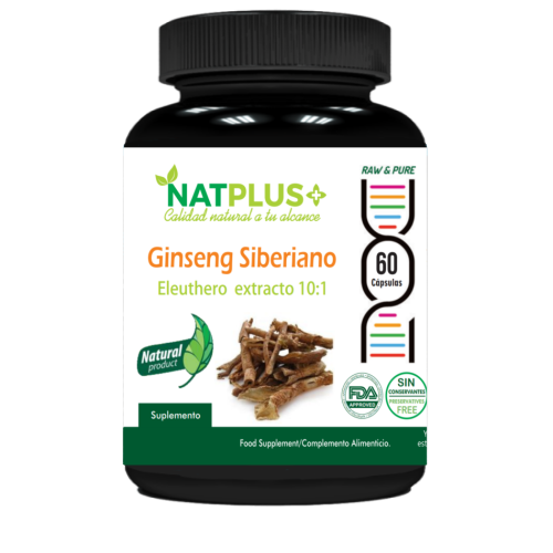 Ginseng Siberiano (extracto 10:1) 60 Cápsulas de 300mg
