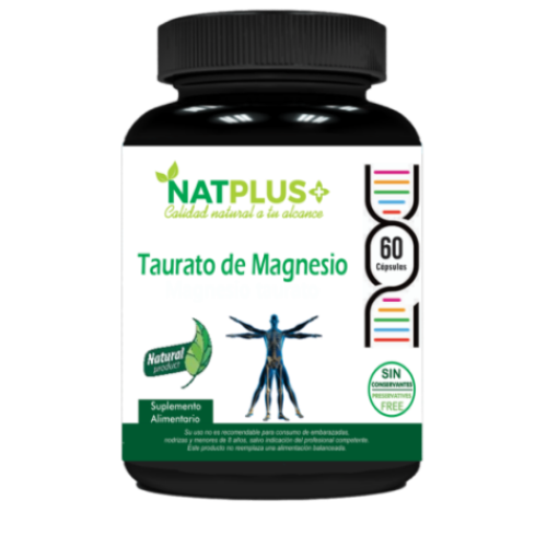 Taurato De Magnesio 60 Cápsulas de 400mg