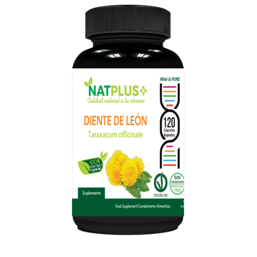 Diente de leon 120 cápsulas vegetales 450mg