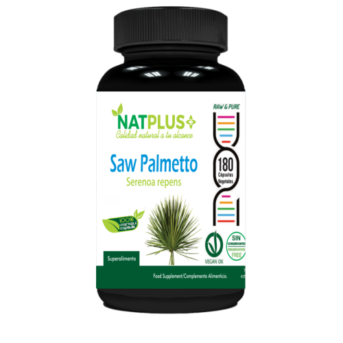 Saw Palmetto 180 cápsulas vegetales 500mg