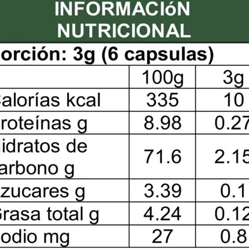 Jengibre 180 cápsulas 500mg