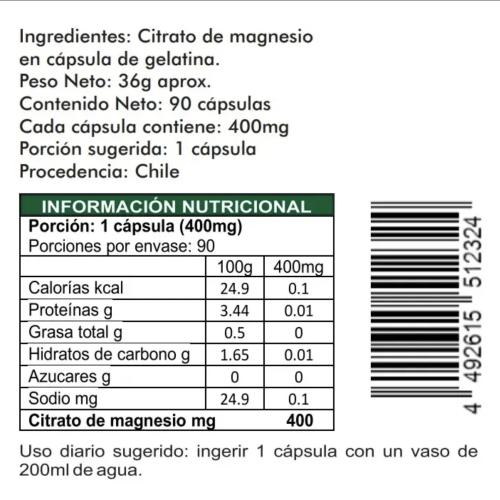 pack 2 Citrato De Magnesio 180 Cap + 2 Citrato De Potasio 180 Cap + cortesia curcuma 180 caps