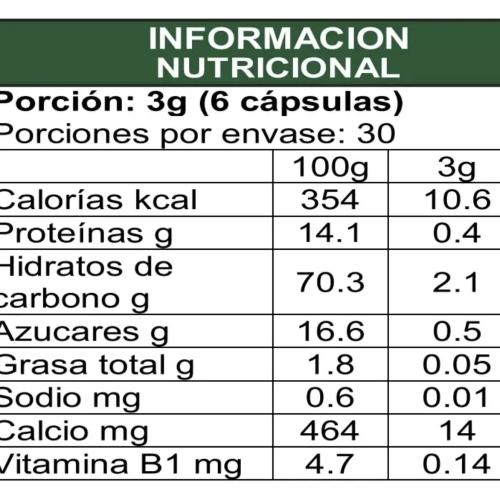 Maca Negra 180 cápsulas 500mg