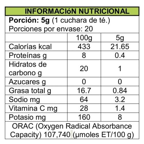 Acaí­ Berry liofilizado en polvo x 100gr.