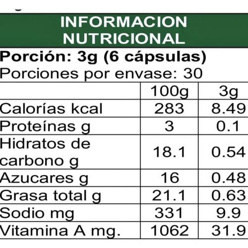 Aguaje 180 cápsulas 500mg
